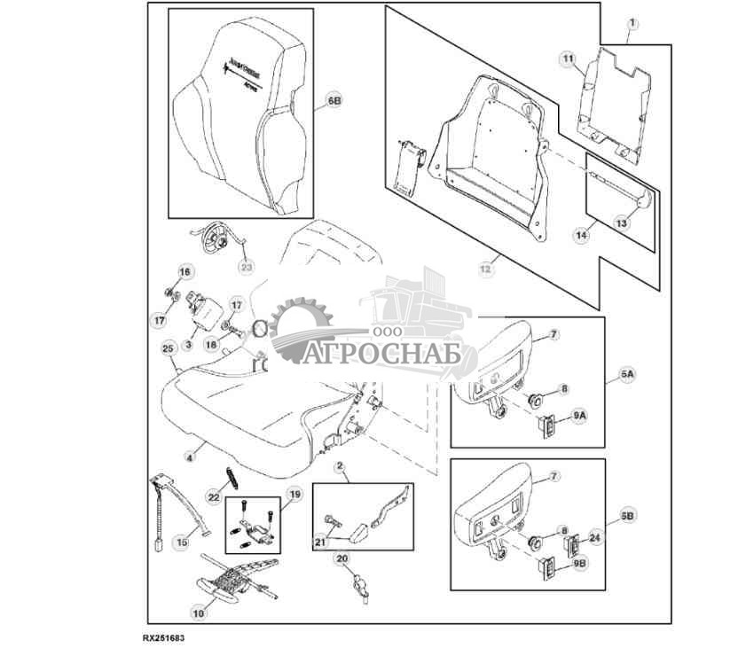 Seat, Articulating Armrest, LH 